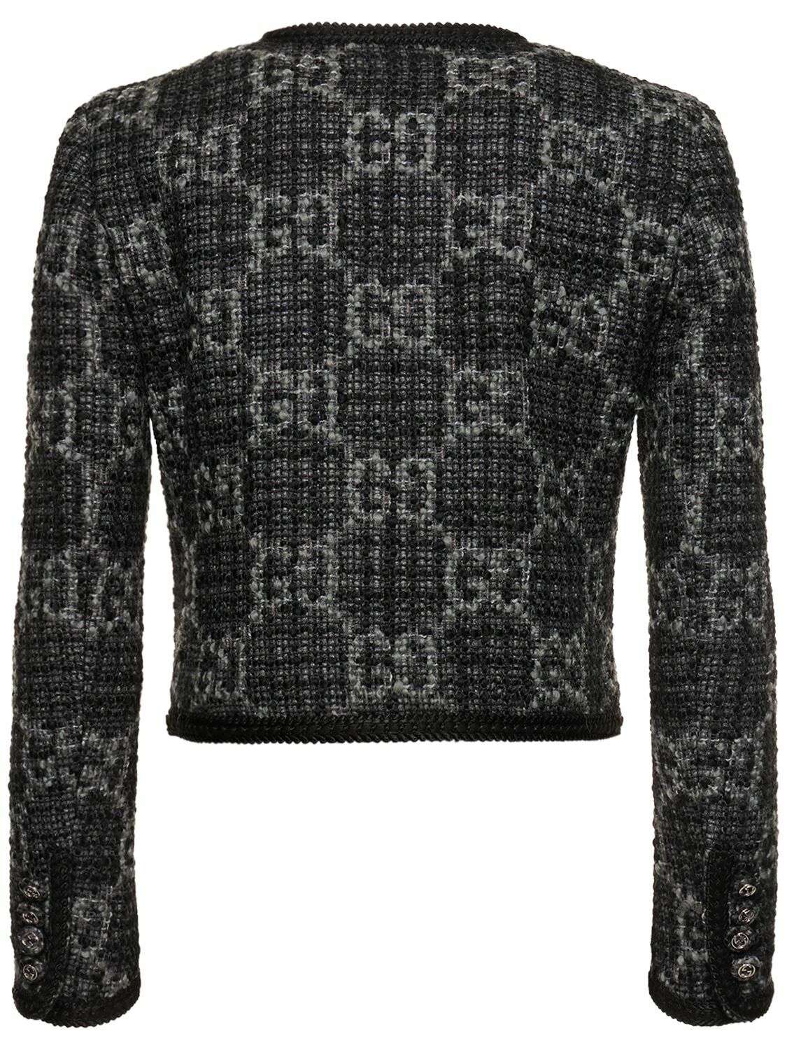 GUCCI - Gg Wool Blend Tweed Jacket