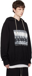 Rick Owens DRKSHDW Black Temple Oversized Hoodie