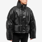 Shoreditch Ski Club Women's Dissco Puffer Jacket in Black