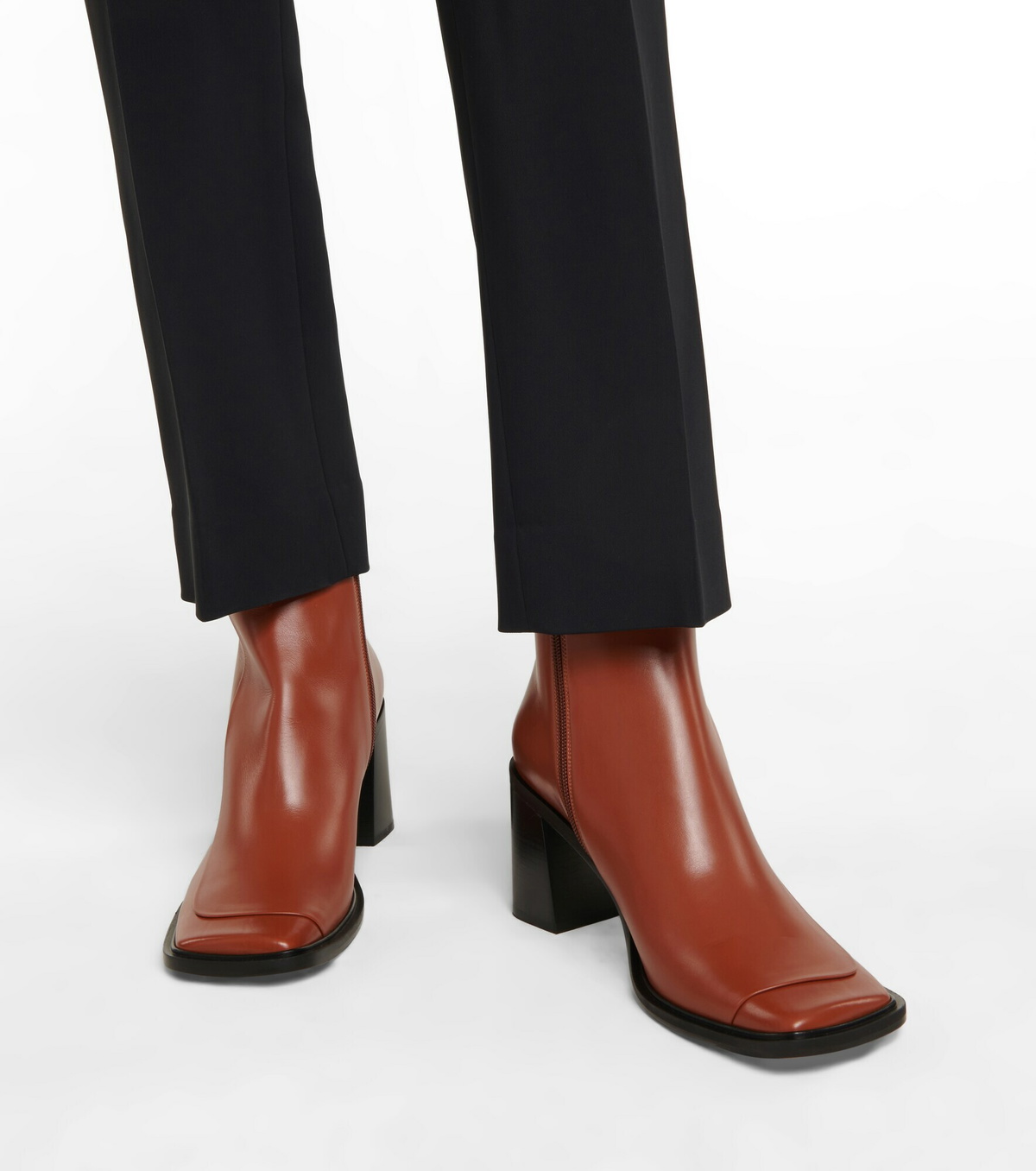 The Row Patch leather ankle boots The Row