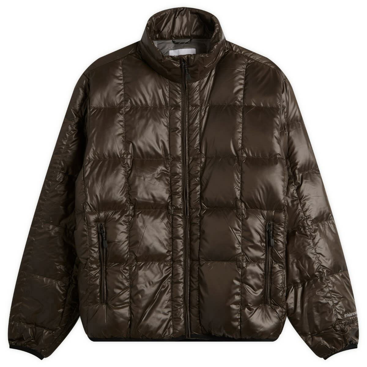 thisisneverthat Men's PERTEX T Down Jacket in Brown thisisneverthat
