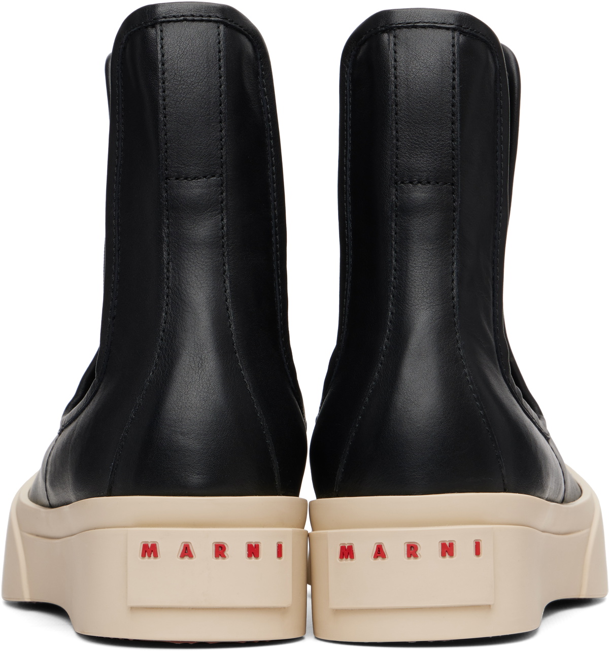 Marni Black Nappa Leather Pablo Chelsea Boots