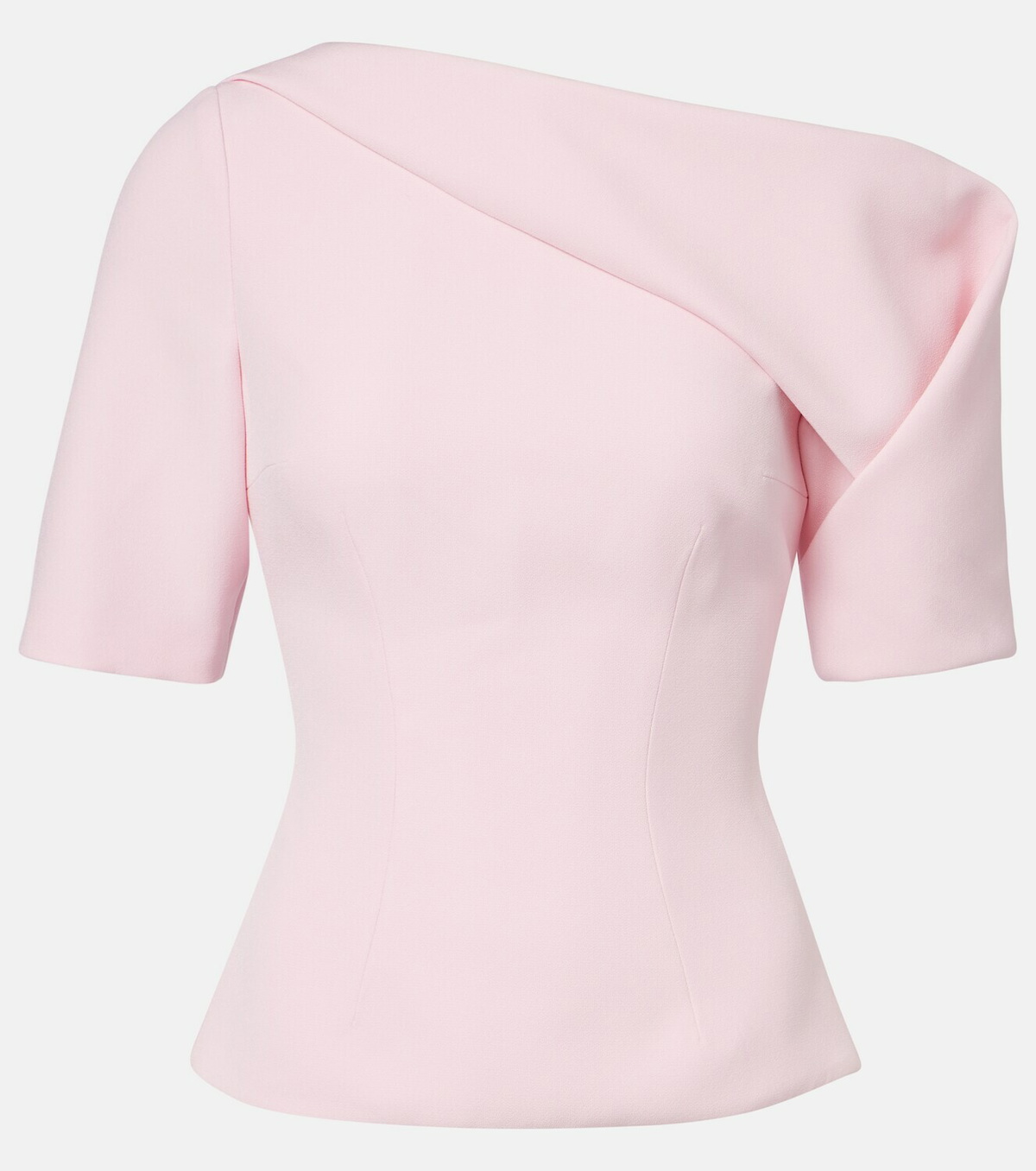 Safiyaa Marley draped crêpe top