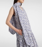 Plan C Printed cotton maxi dress