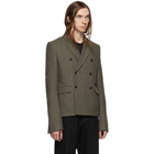 Rick Owens Grey JMF Cropped Blazer