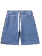 John Elliott - Crimson Straight-Leg Cotton-Jersey Shorts - Blue