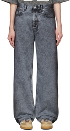 le PÈRE Black Wide-Leg Jeans