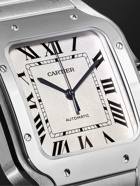 Cartier - Santos Automatic 35.6mm Interchangeable Stainless Steel and Leather Watch, Ref. No. WSSA0010