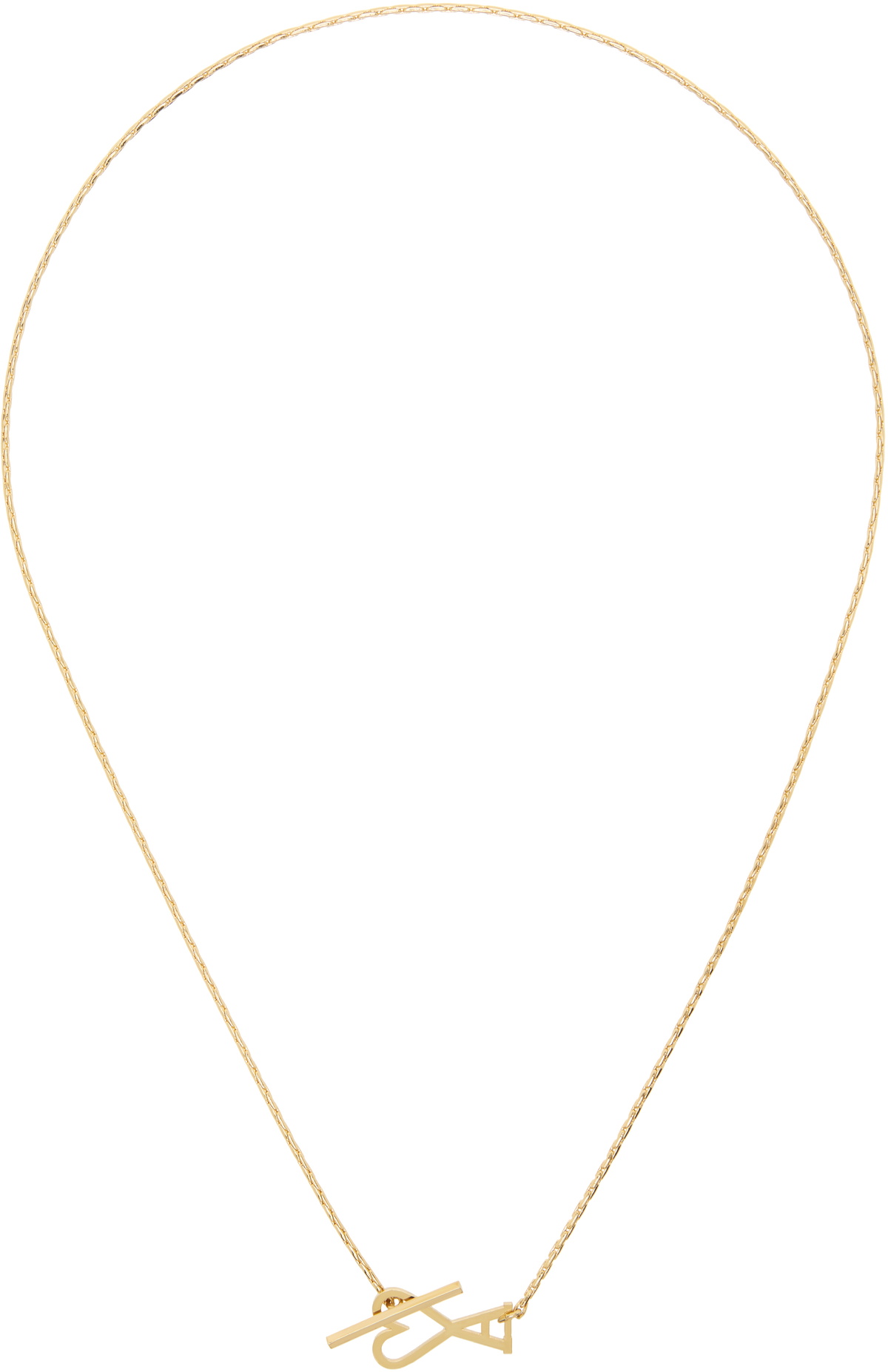 AMI Paris Silver Ami de Cœur Chain Necklace AMI