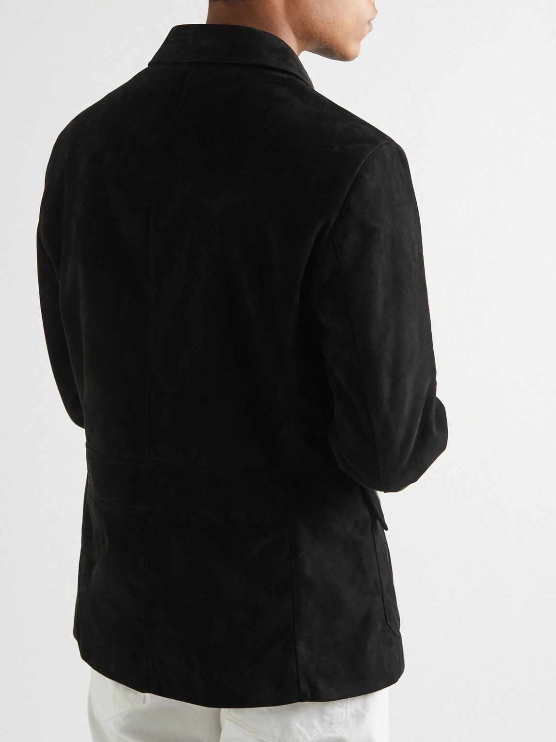 Giorgio Armani Suede Field Jacket Black Giorgio Armani