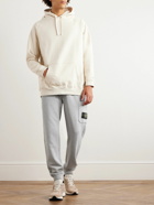 Stone Island - Tapered Logo-Appliquéd Cotton-Jersey Sweatpants - Gray