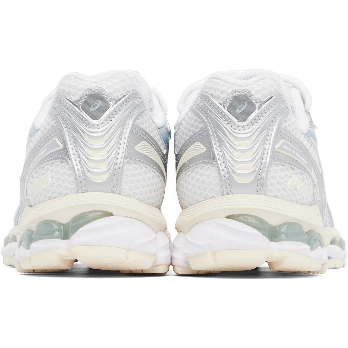 ASICS White & Silver Gel-Kayano 12.1 Sneakers