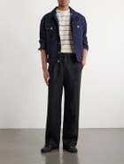 Mr P. - Striped Cotton-Jersey T-Shirt - Neutrals