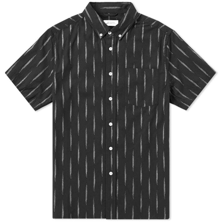 Photo: Saturdays NYC Short Sleeve Esquina Eclat Shirt Black
