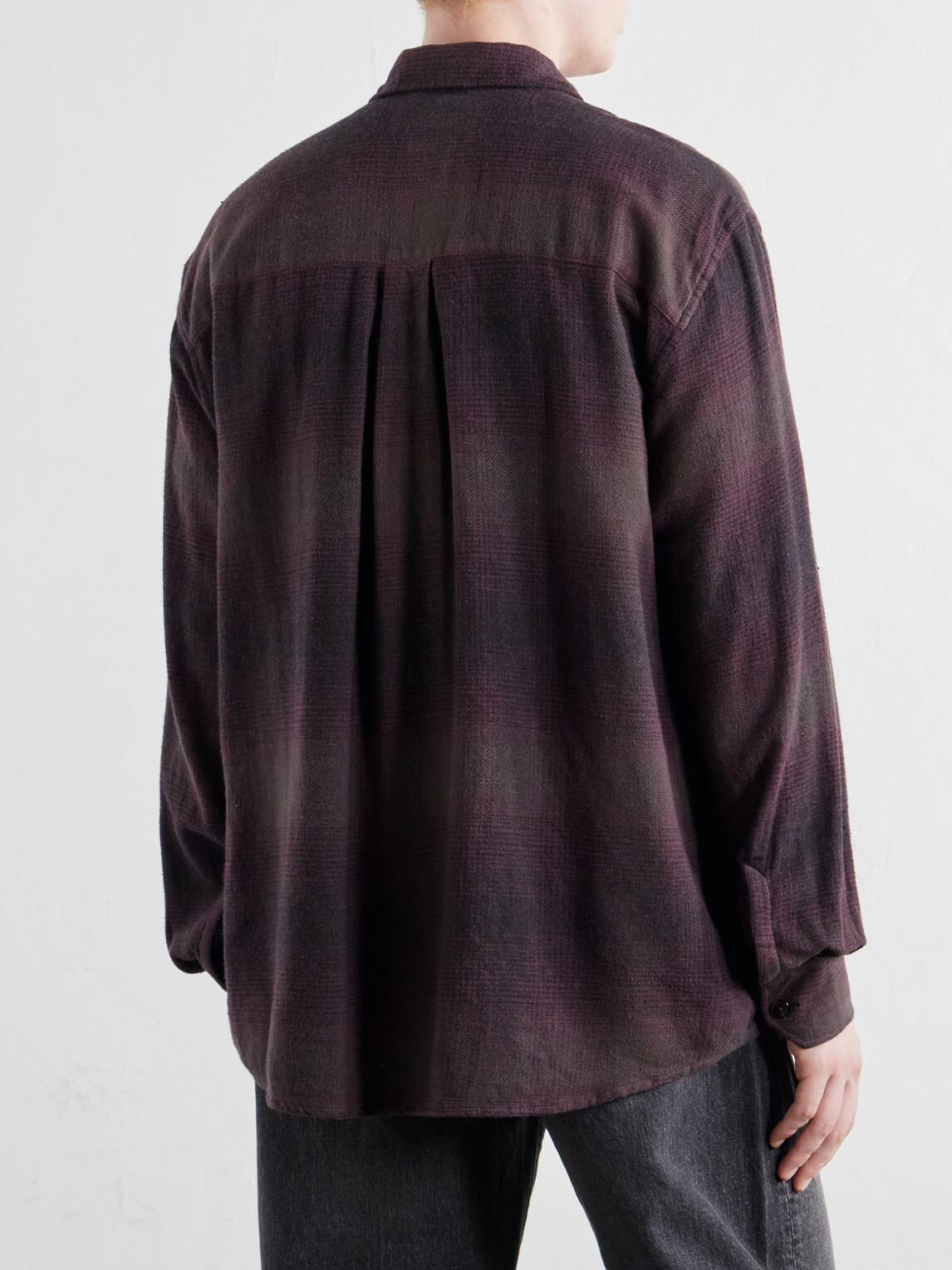 Our Legacy - Above Checked Cotton-Blend Flannel Shirt - Brown