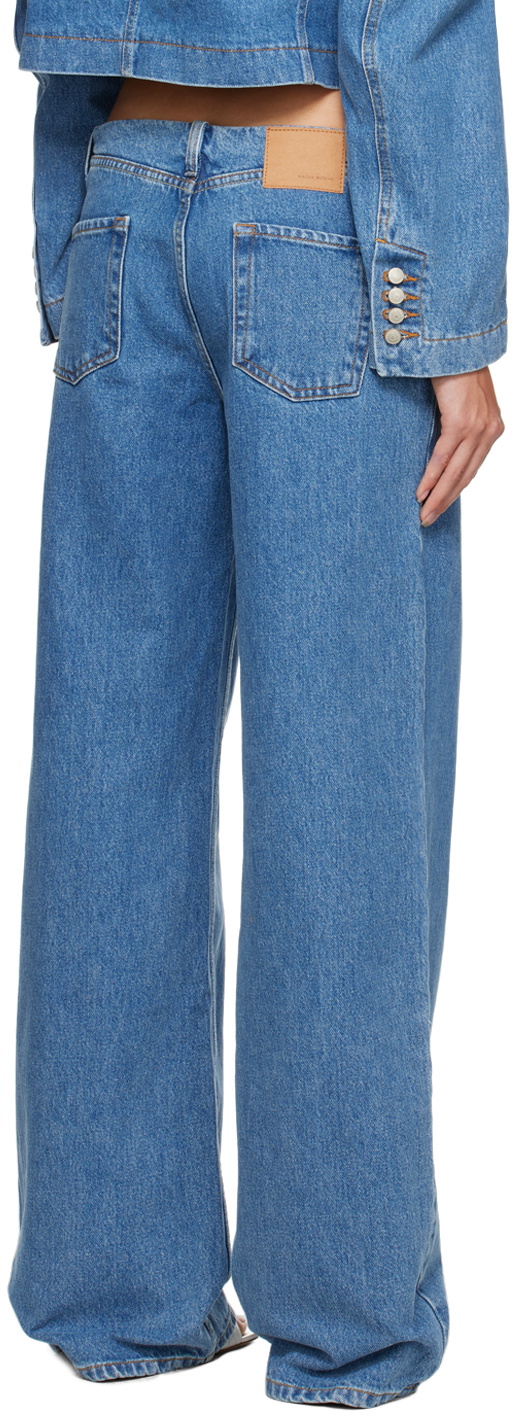 Magda Butrym Blue Wide Leg Jeans Magda Butrym