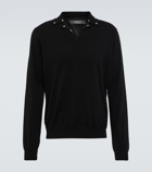 Versace - Embellished wool and cashmere sweater