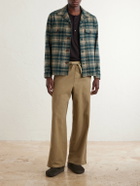 Hartford - Checked Wool-Blend Overshirt - Green