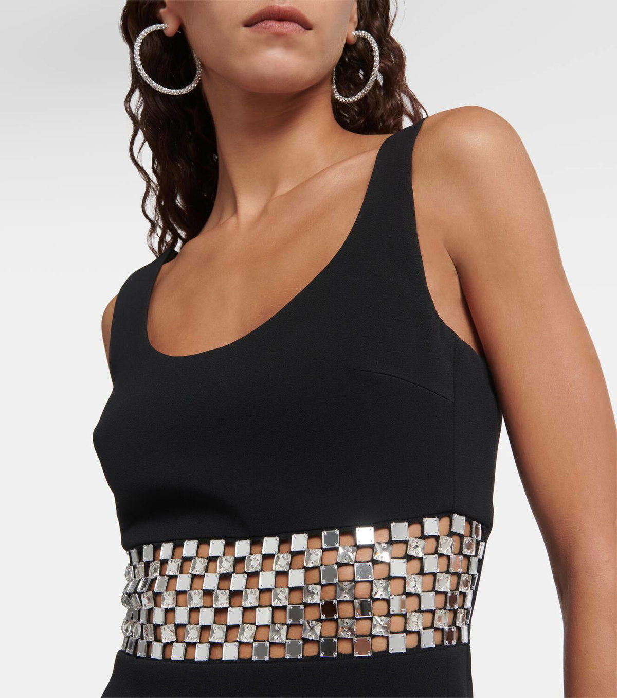 David Koma Embellished cady gown David Koma