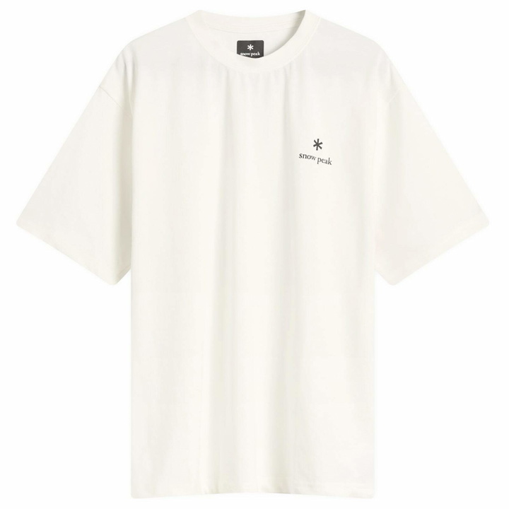Photo: Snow Peak Men's Logo T-Shirt in Off White