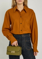 Victoria Beckham Dorian Mini Grained-leather top Handle bag - Green - One Size
