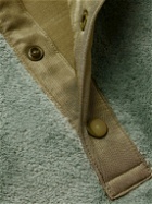 Visvim - Barlow Shell-Trimmed Wool-Fleece Half-Placket Gilet - Green