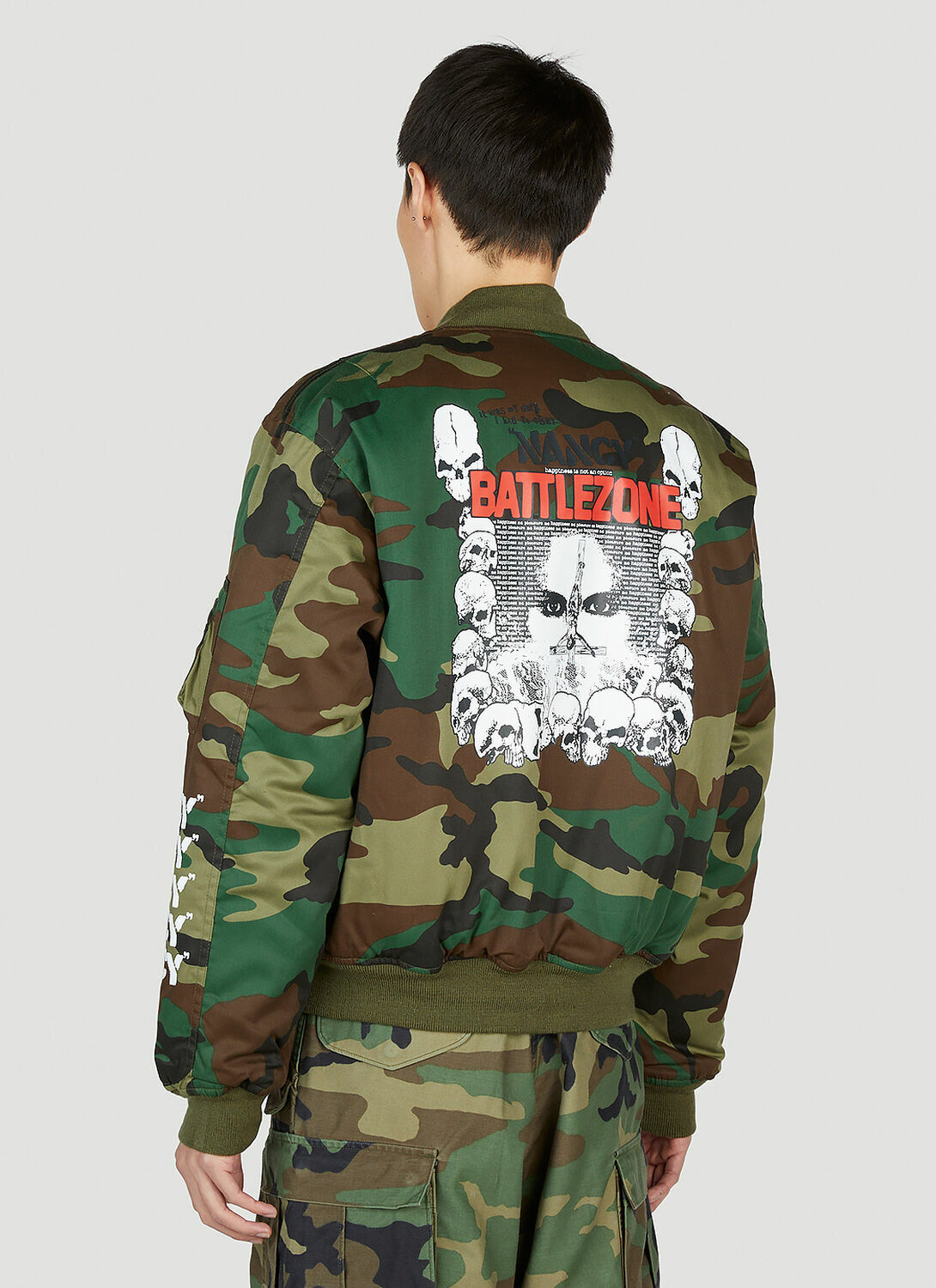 Nancy Camouflage Bomber Jacket