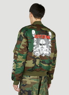 Nancy Camouflage Bomber Jacket