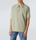 Bottega Veneta Embroidered cotton piqué polo shirt
