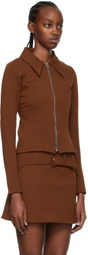 Anne Isabella Brown Viscose Shirt