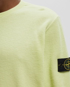 Stone Island Pullover Cotton Nylon Ribbed Fleece Green - Mens - Sweatshirts