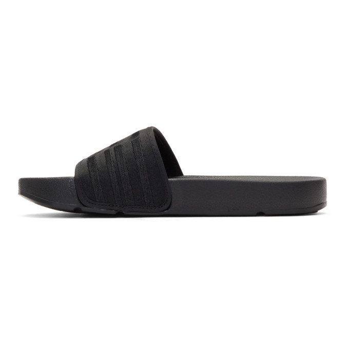 Baja East Black Fila Edition Drifter Slides Baja East