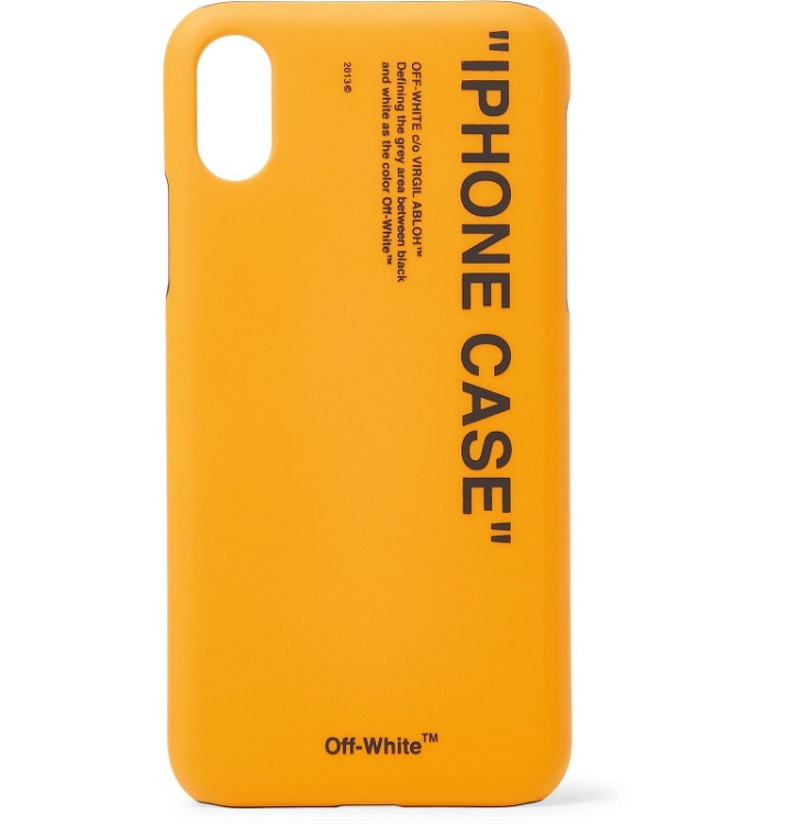 Photo: Off-White - Printed iPhone X Case - Yellow