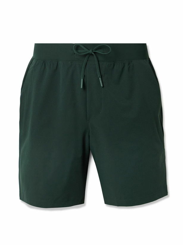 Photo: Lululemon - Zeroed In 7” Straight-Leg Recycled-Swift™ Drawstring Shorts - Green