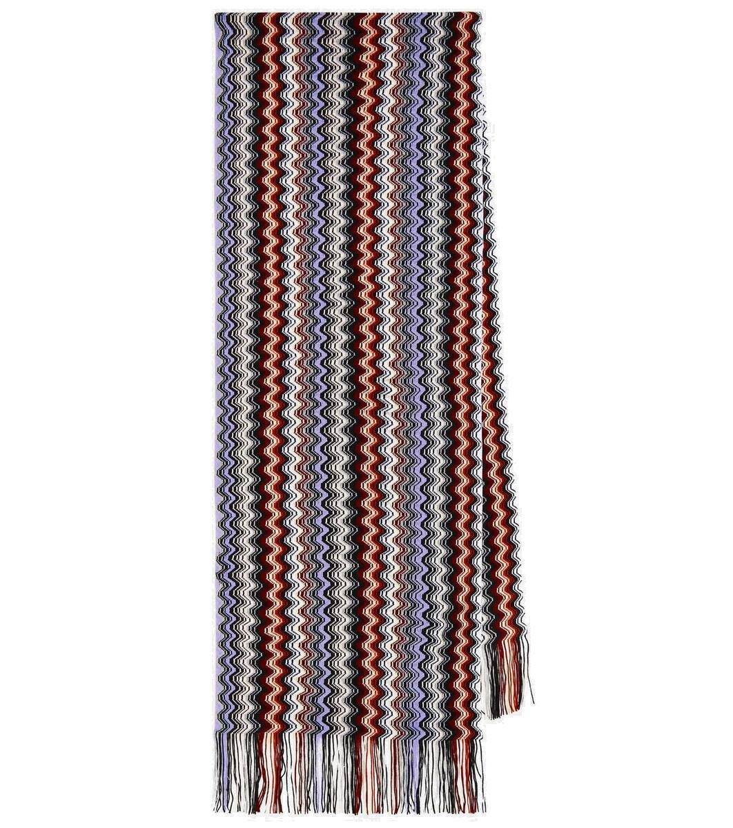Missoni Black Wool Knit Unisex Neck Wrap Shawl Scarf