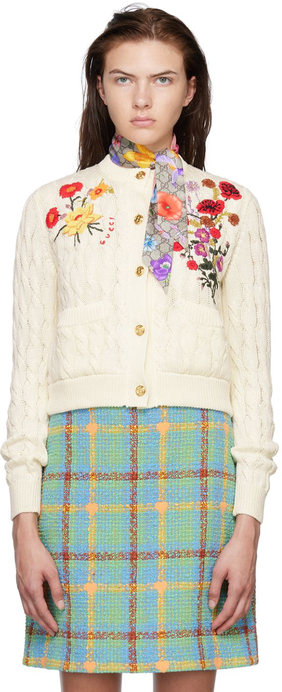 Gucci Off-White Lovelight Cardigan Gucci