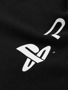 Balenciaga - PlayStation Printed Cotton-Jersey Hoodie - Black