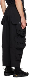 Archival Reinvent Black WIND AND SEA Edition Multi Bag Cargo Pants