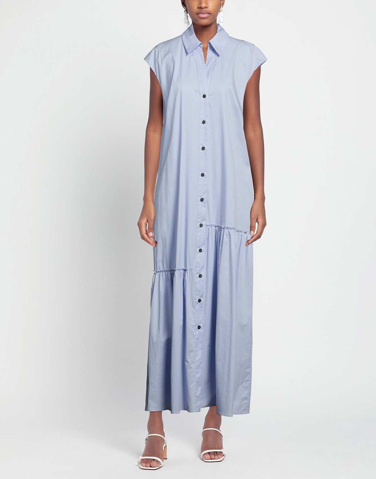 Peserico Womens Maxi dress Sky in Blue