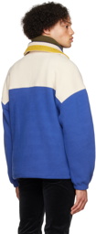 Isabel Marant Blue & Beige Mameth Zip Sweater