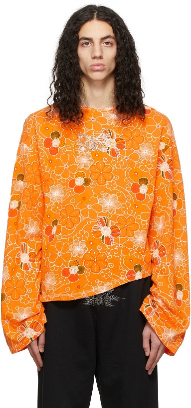 Photo: Collina Strada SSENSE Exclusive Orange Blossom Poppy T-Shirt