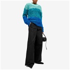 Andersson Bell Women's Color Block Shaggy Sweater in Blue