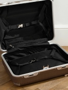 FPM Milano - Bank Light 55cm Leather-Trimmed Makrolon® Polycarbonate Spinner Suitcase