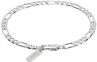 Numbering SSENSE Exclusive Silver Slim Figaro Chain Bracelet