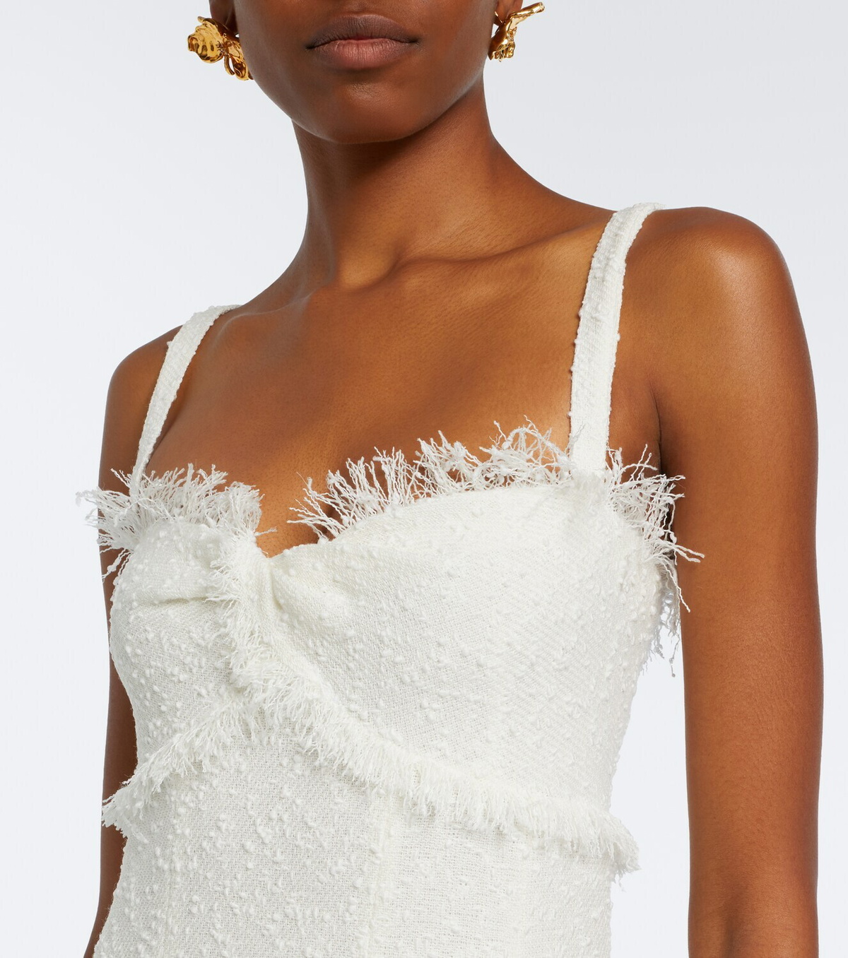 Oscar de la Renta Tweed midi dress