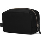 MULBERRY - Leather-Trimmed Nylon Wash Bag - Black