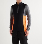 Bogner - Camilo Slim-Fit Logo-Print Colour-Block Stretch-Jersey Half-Zip Ski Base Layer - Black