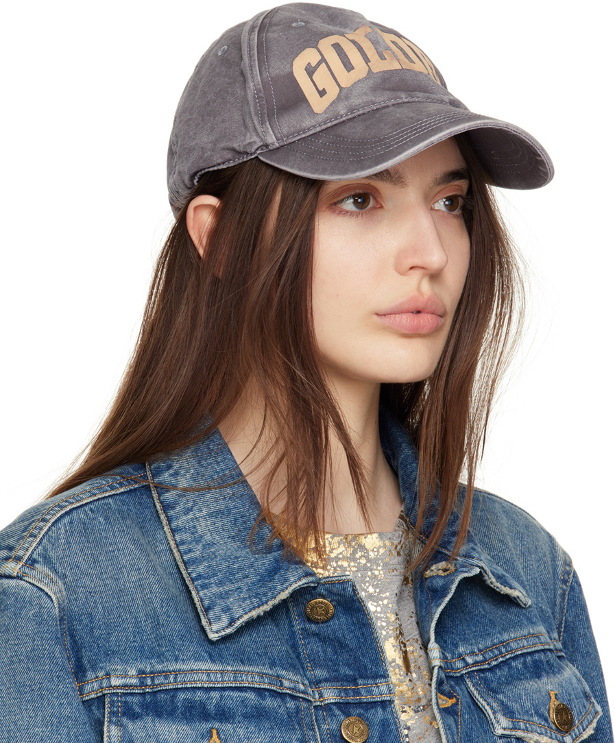 Golden Goose Gray Logo Hat Golden Goose Deluxe Brand