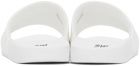 Versace Jeans Couture White V-Emblem Sandals