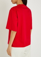 Rohe Cotton and Silk-blend T-shirt Red